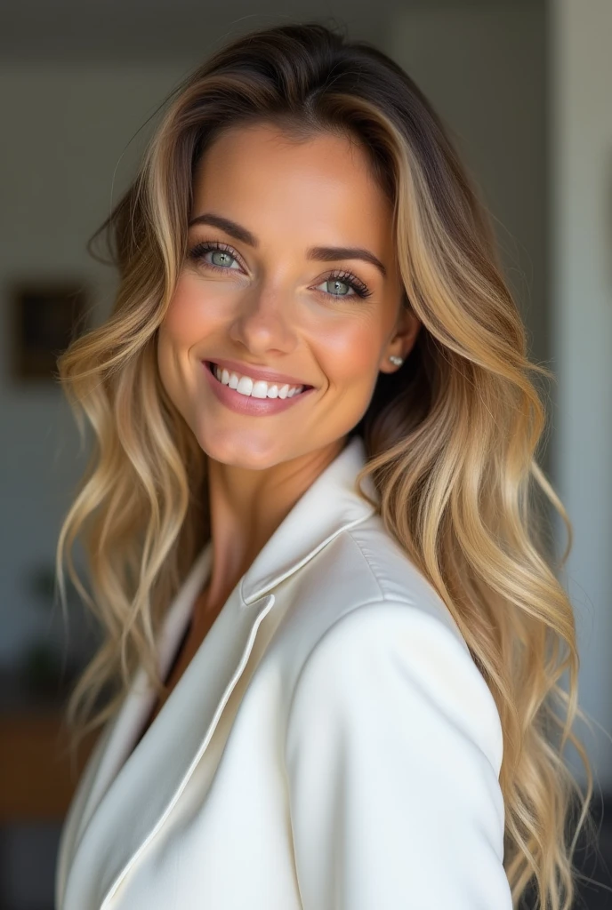 Simple hairstyles for Facebook profile skin color white wear coat tie right hand will be stylish along the mud