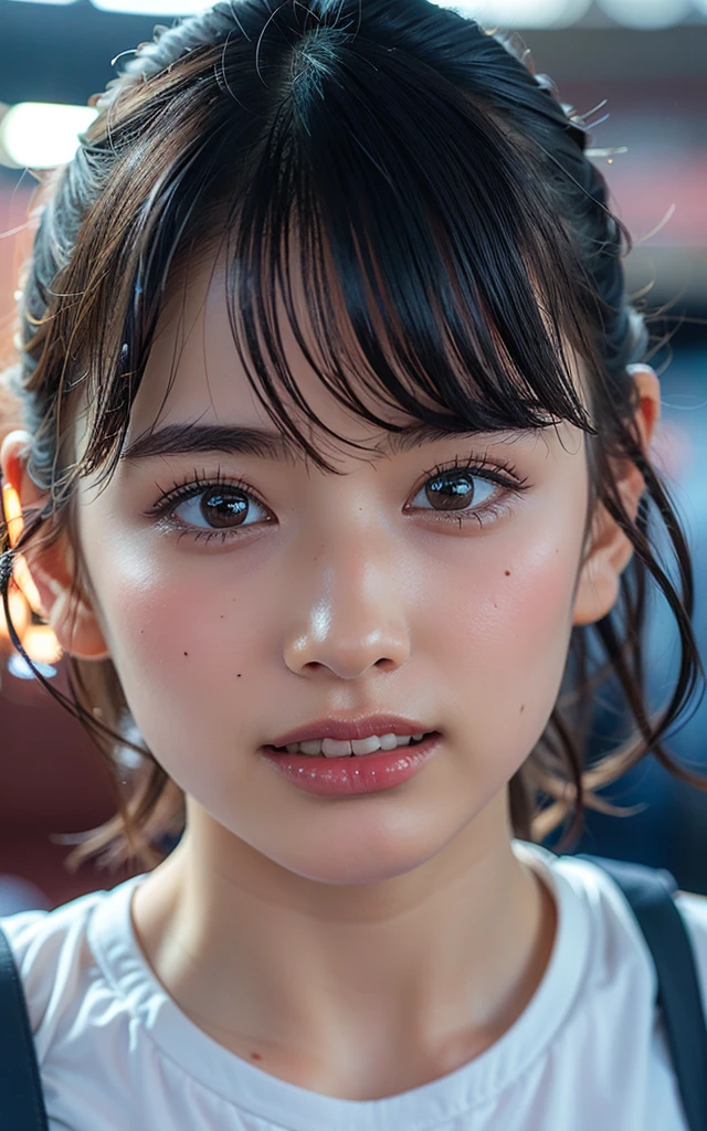 ulzzang-6500-v1.1, (Raw photo:1.2), (Photorealistic:1.4), Beautiful detailed girl, Very detailed eyes and face, Beautiful detailed eyes, Ridiculous, Incredibly ridiculous, Huge file size, Ultra detail, High resolution, Very detailed, Best quality, Masterpiece, Chemomimi, ((JK uniform)), Illustration, Very detailed, CG, Unification, 8k wallpaper, amazing, fine detail, masterpiece, top quality, highly detailed cg uniform 8k wallpaper, light on face, movie lighting, 1 girl, , ((without panties)), (without panties)), ((dynamic pose)), (camel toe), (half)