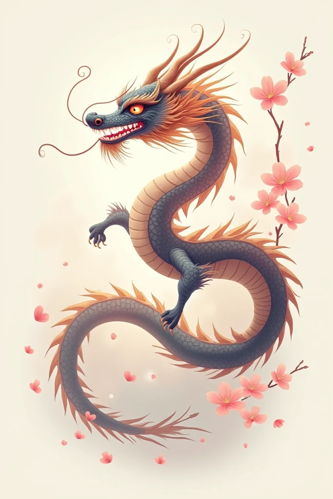 A Japanese dragon for tattooing