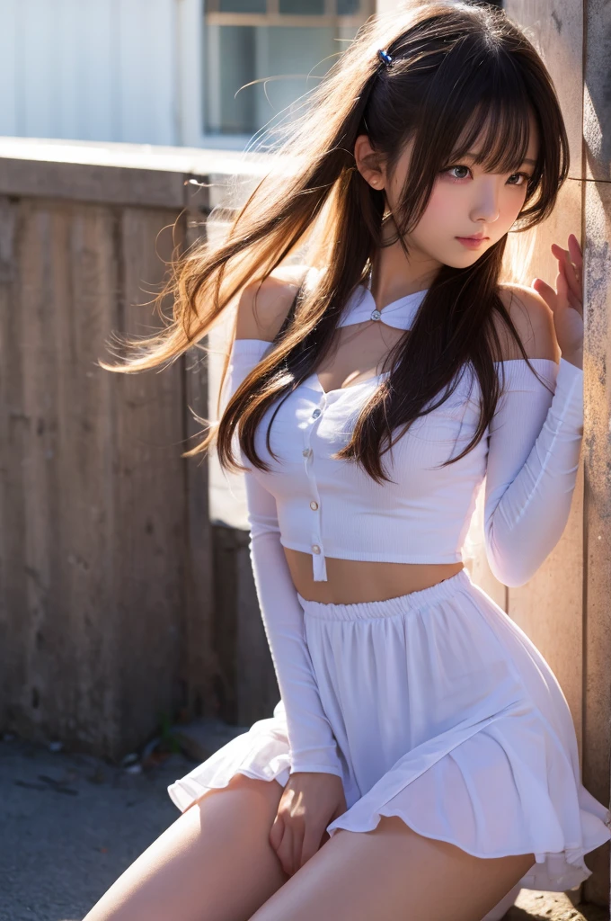 Highest quality、8k、32K、masterpiece、Hmph:1.2)、(smile),cute、(Girl),(childっぽい下着),Park with sunshine,（(Young Girl)）,(child),(Kindergarten student)、(Lori)、(Lower Body:2),、View Viewerix4、(8k、RAW Photos、Highest quality、masterpiece:1.2)、(Realistic、Photorealistic:1.37)、1人のGirl、cute、Professional Lighting、Photon Mapping、Physically Based Rendering、Long Hair、(Young face)、Girlish、Excellent image quality、High resolution、1080P、(Clear Face)、(Detailed face description)、(Detailed hand description)、(Masseter muscle area)、(Exquisite CGI)、 Extreme light and shadow、masterpiece、Rich details、(Exquisite facial features)、(Best image quality)、(masterpiece)、(Detailed eyes)、I look forward to seeing you、Delicate clavicle、Various poses、Don&#39;don&#39;t watch mela