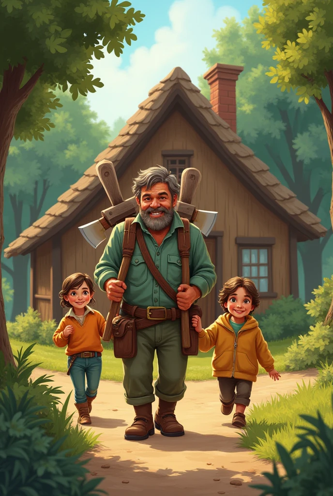 A woodcutter family