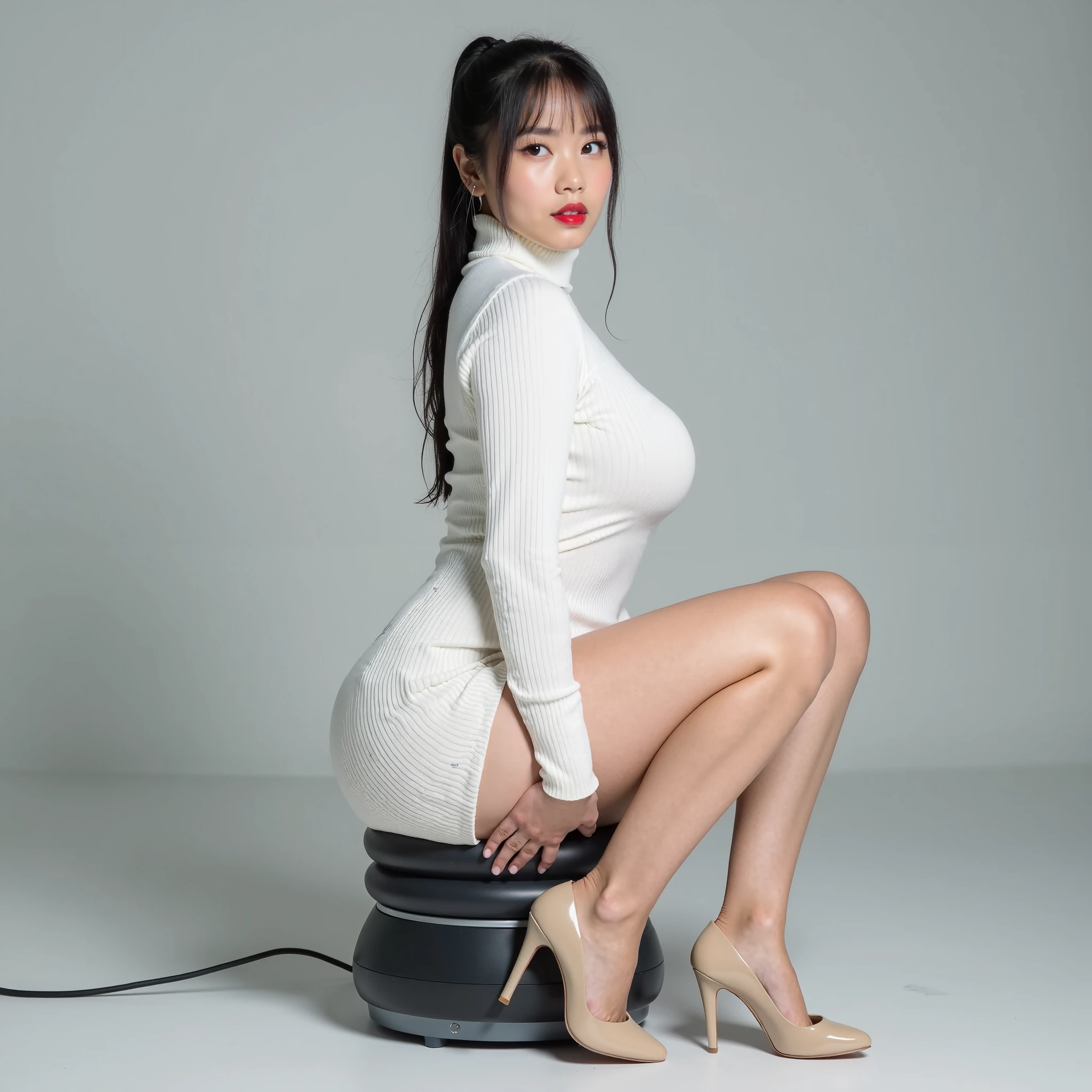 (On the gynecological chair, The six times thicker and longer smooth stainless steel cylinder pumped at high speed into the girl's vagina:1.6), (front view, The girl's feet are fixed on the pedals on both sides of the seat, laying, closed eyes, light smile):1.6, (face viewer,looking at viewer, leaned back, vagina_reinforcement):1.6,Long stainless steel dildo,Coarse stainless steel dildo,Huge stainless steel dildo,
(sexual excitement,uncensored,no panties, sex machine, smachine, vagina_reinforcement, sexy_quality, vaginal_object_insertion, object insertion,small breasts, small nipples),
(solo), (1girl), (perfect_body), naughty face,by famous artist,best_quality, masterpiece, illustration, (realistic, photo-realistic:1.37), amazing, huge_filesize, insane_details, ultra-detailed, extremely detailed CG unity 8k wallpaper, ultra sharp image, insane_details, hyperdetailed, High quality texture, detailed texture,High quality shadow, face retouch, a realistic representation of the face, Detailed beautiful delicate face, Detailed beautiful delicate eyes,a face of perfect proportion, character is in her natural pose, red lipstick, makeup, soft cinematic light, ray tracing, ((( Clear picture, high-quality render))):1.6, <lora:gynotime-v2.1:0.9><lora:sexmachine:0.4>