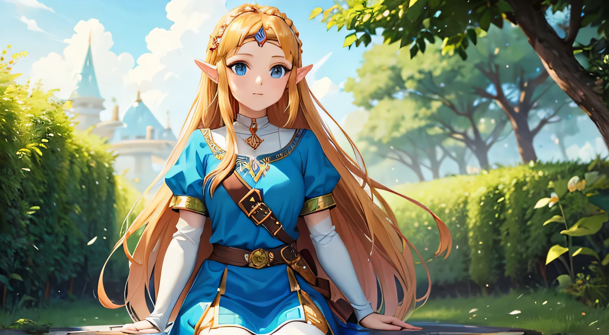 masterpiece, Highest_quality,  One Girl , Alone, princess zelda, Nintendo,  The Legend of Zelda , album