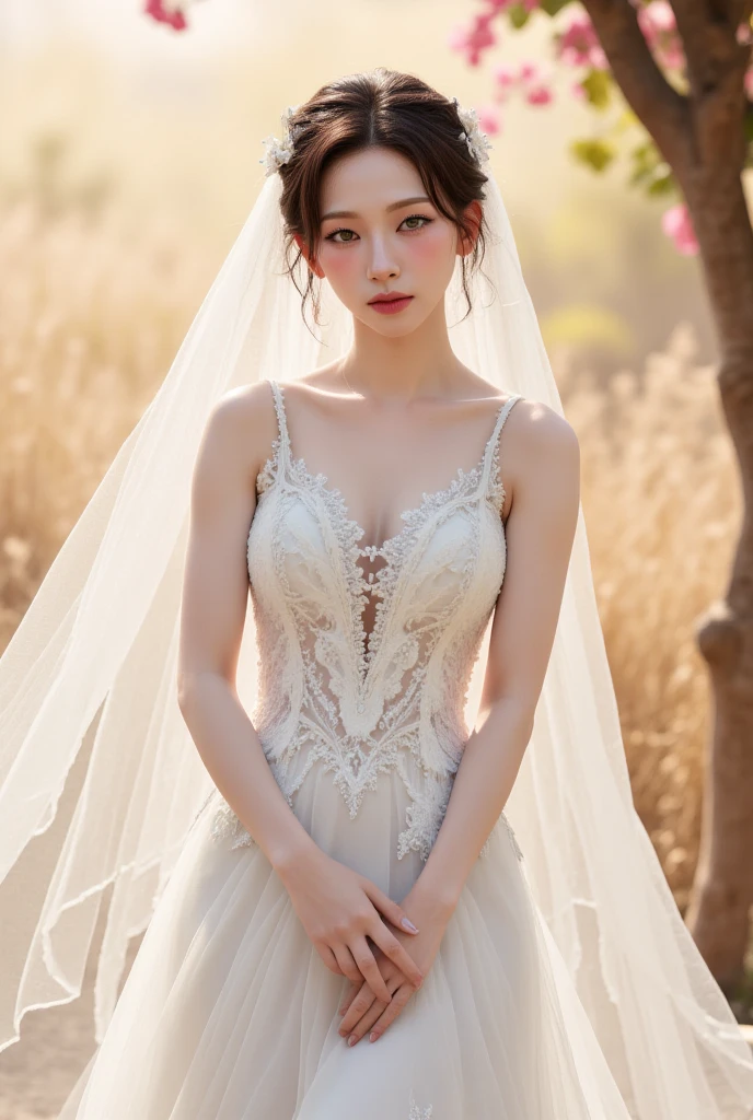 woman in white wedding dress