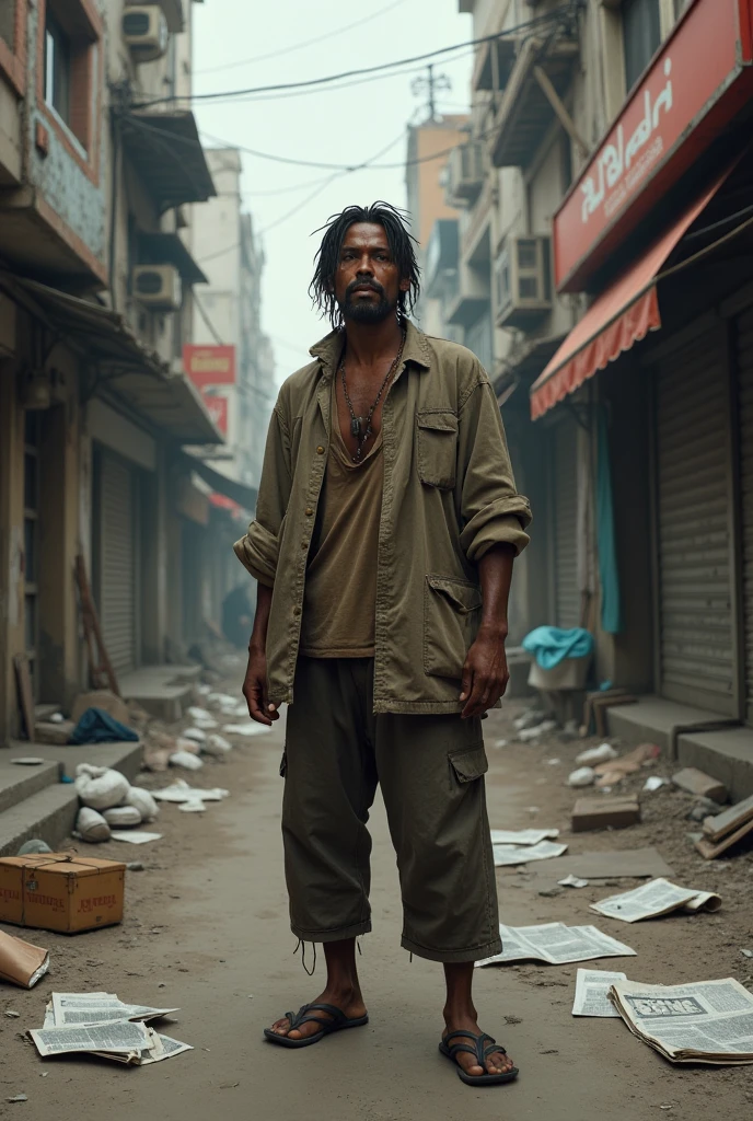 make a homeless person in terrible conditions 
