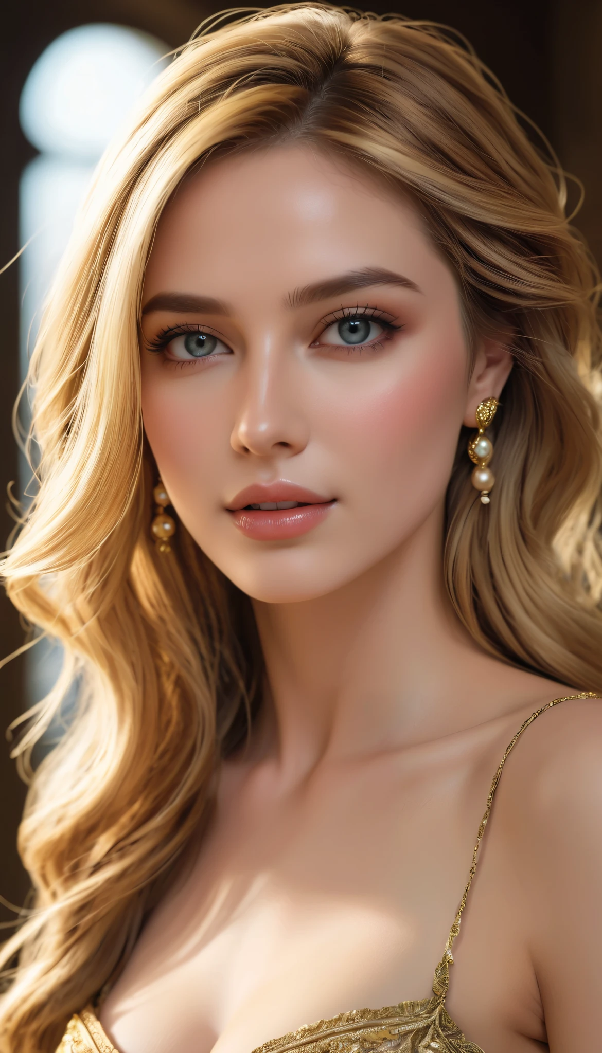 (best quality,8k),(realistic),(beautiful mature woman),(full-body shot),(she is wearing a sheer mesh bodysuit),(her hair is golden),(her eyes are exquisitely detailed),(vivid colors),(she has long eyelashes),(feminine),(attractive),(elegant pose),(professional lighting),(subtle makeup),(high-resolution texture),(stylish),(mesmerizing gaze),(photorealistic rendering),(graceful),(soft and smooth skin),(delicate features),(artistic portrait),(fine details),(modern),(sophisticated),(detailed clothing),(confidence),(beauty in her eyes),(harmonious colors),(divine),(serene expression),(complexion glowing),(shimmering fabric),(captivating),(sharp focus),(impeccable style),(glamorous),(fashionable),(sensual),(ethereal),(flawless),(eye-catching),(luxurious atmosphere),(high-end fashion),(timeless elegance),(masterpiece:1.2)