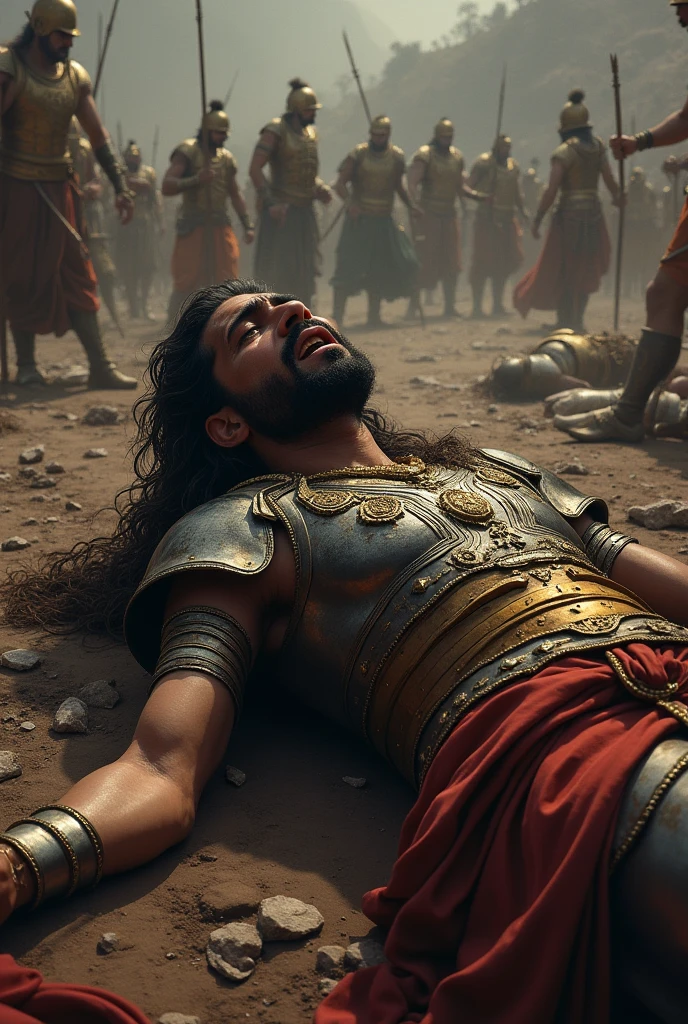 create in 3d at desert"Prithviraj Chauhan, severely wounded, was eventually surrounded by the enemy forces."