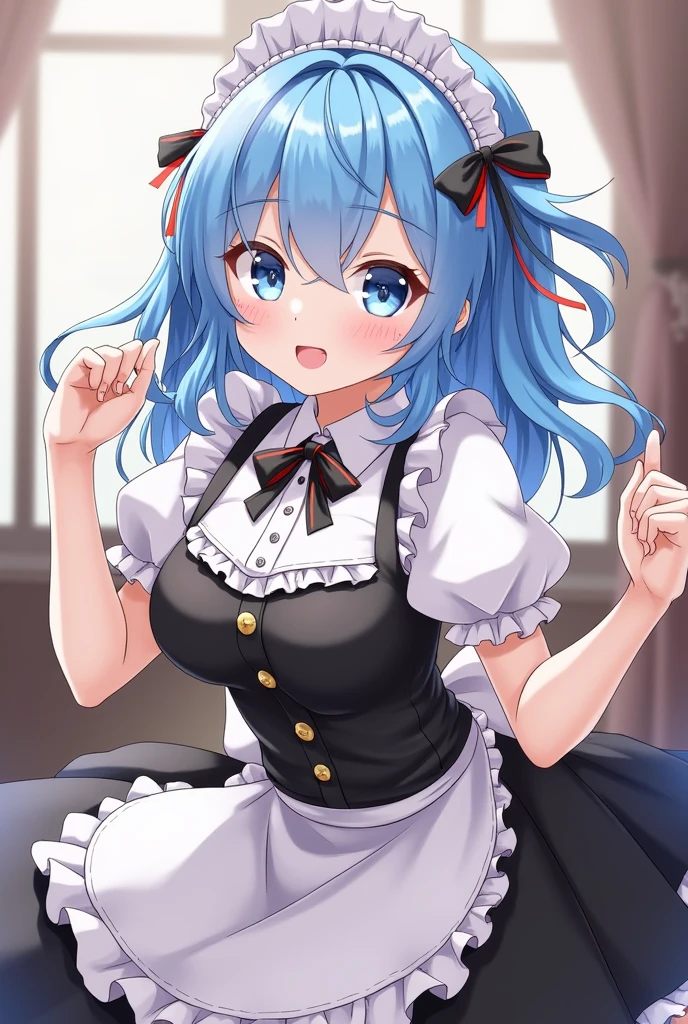 (masutepiece, Transparent air, Transparent eyes,Best Quality, Perfect Anatomy, High quality:1.4), absurderes, absolutely resolution, unbelievable Ridiculous, hight resolution, ultra-detailliert, Official art, Unity 8k壁纸, Kinetic typography,nice hand, Perfect hands, Detailed beautiful hands, Large_filesize, fulcolor, hight resolution, symmetric, exceptional, Best aesthetic, newest, Anime, very beautiful detailed body,The hair,faces,The eye, BREAK,  （17 years old girl),1 person,Solo,(Cute:1.5),(Chibi:0.6),(kawaii:1.5),(Lori:0.5),(17 years old girl),Very detailed,colourfull,highest details,Clear skin,Beautiful skin,Shy,Very detailed,colourfull,highest details,Clear skin,Beautiful skin,Shy skin,1 beautiful girl,{Heterochromia,pale blue eyes,pale green eyes:1.5},star eye silhouette, BREAK,(pale blue hair, Medium length:1.4),(Side Ponytail,A little curly hair,Single-sided twisted blade,Princess Cut:1.3),(cleavage of the breast,Large breasts,Beautiful , gleaming skin,Clear skin, Beautiful skin,

Indoor, (Narrow waist), wide hips, polypropylene,(Happy,Smile:1.3), (((Cute Patchwork Quilt,kawaii room,Embroidery Accessories,)))(((Girly Goods,Cute Quilted Patchwork Toys,bow ribbon,Quilt Patchwork,basket))),

,BREAK,(((to stand))), In the garden, Daylight, Detailed background, The table,Showroom,tee,basket,bottles,butter,flower,a cake,food,hawke,] Knives,fruit,Cute glass teapot,raspberry,Fruit Pound Cake,fruitcake,Fruit tart,apple pie,daisy,veggies,.jar,vases,bottles,Leaves,Lemon cake,Lily_(flower),Apron,Kotaheko Address, (((((head-on))))),Waterfall,depth of fields,

 BREAK,wakame,wakame,wakame,(Cowboy Shot:1.4), 

BREAK,(Blurry background:1.3),(absurderes, hight resolution, Super Detail Art),cel shading,Clear Color, Lonely optical effect, Beautiful pictures, Bright glow, mystic atmosphere,(Close-up of girl:1.1), Mystical light particle effect,manga influence, clean line drawings,