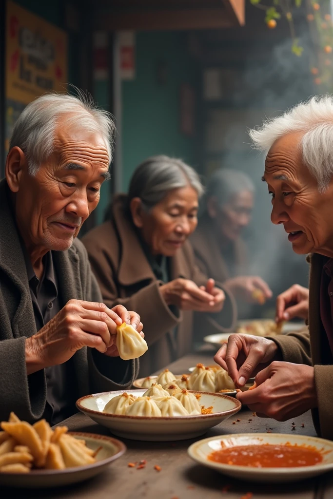 A very old chinese couple eating noodles soup in a chinese restaurant on a very cold day while it's raining heavily outside on a busy street in tokyo, it can be seen that the chief cooks
mood photo journalism unposed urban photography, ultra detailed, film photography, cold tone, sharp focus, ultra detailed skin, professional color grading, raw photo, cinematography, vibrant details, ultra quality, (photo-realistic:1.37), masterpiece, Canon EOS 5D Mark IV and fujifilm Superia X - TRA 400 film