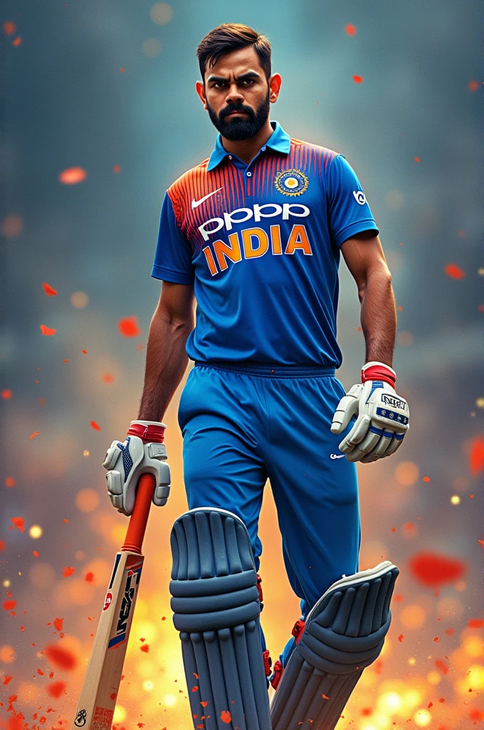 Virat kohli wallpapar best image with danger backgroumd