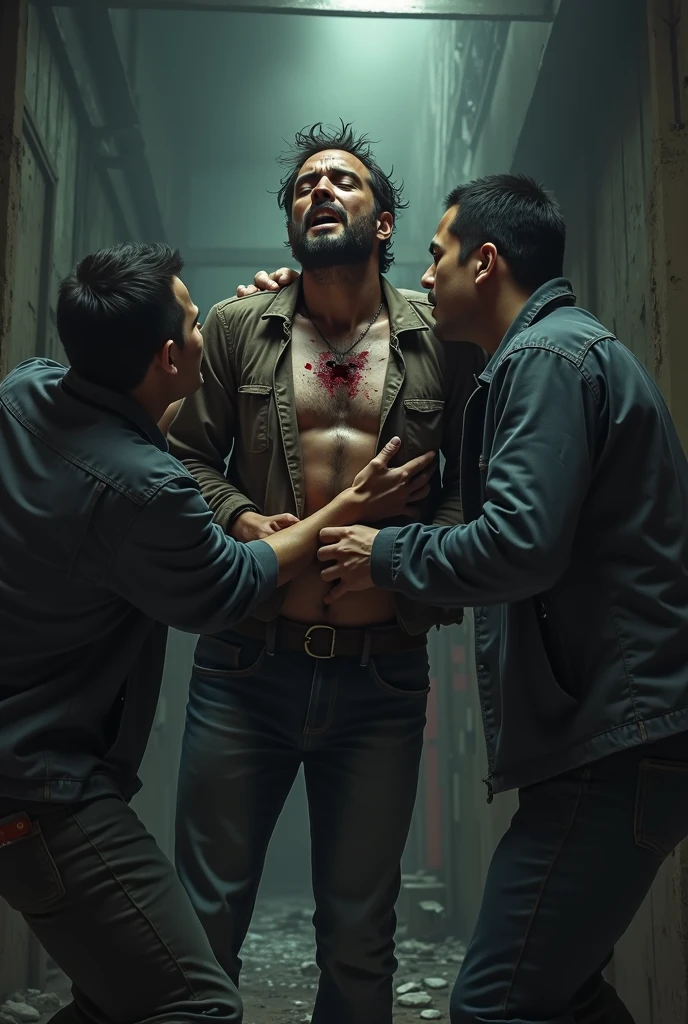 A person very injured trying to get up with all courage in half screen and other half of a peron same as before but he gave up trying to get up 
And written "falling is not a failure , falling and not getting up is" 