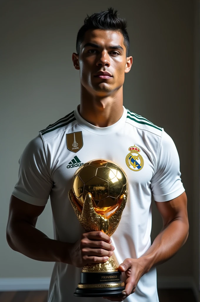 Cristiano Ronaldo with TEN Ballon d'Or