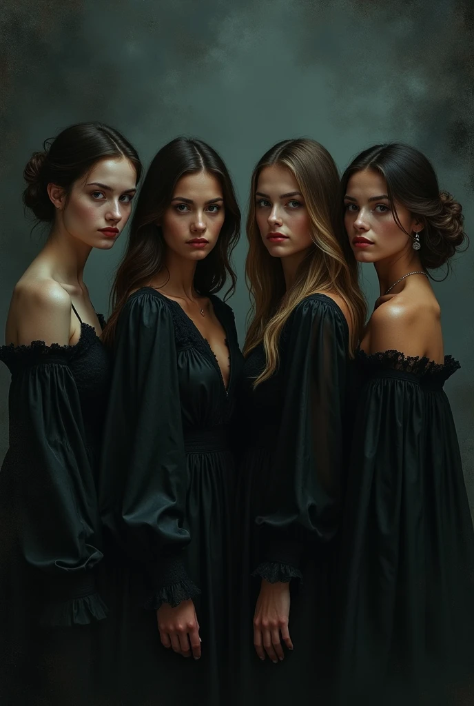 Not only these three women in appearance, but in spirit. He was jealous, bitter and cruel. These women were once beautiful but their hearts were cold with envy and hatred