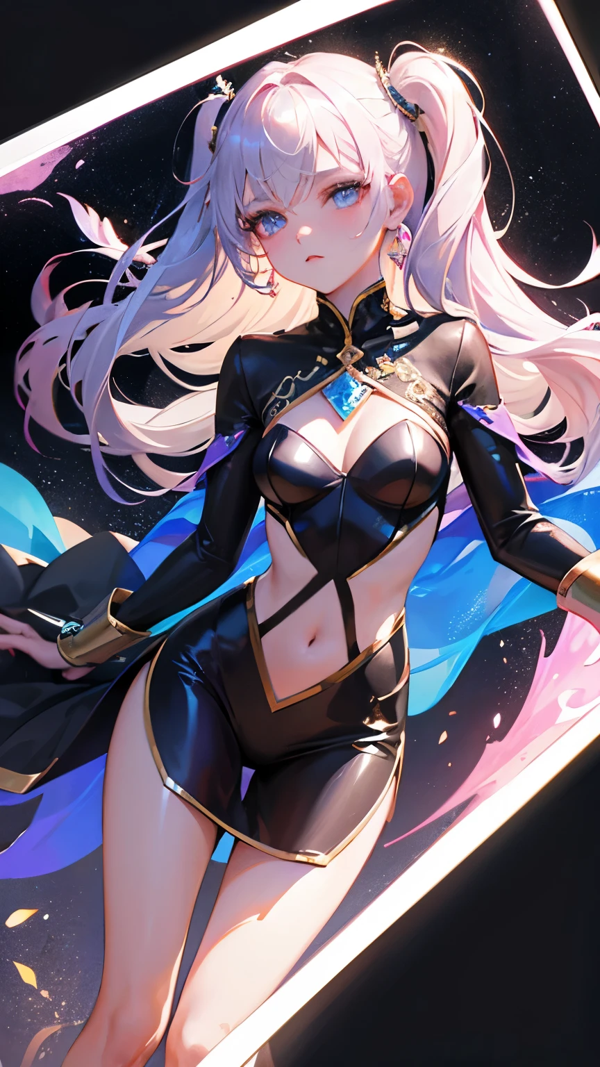 ((Finest quality)),(超A high resolution),(ultra-detailliert),((Best Anime)),sharpnes,clear,Fantasy art with astounding depictions,Flame emitted:1.5,Shattering Stars々:1.3 Dynamic Poses:1.1, (Female Swordsman),(Glowing Great Sword with Flames:1.3), thighs thighs thighs thighs