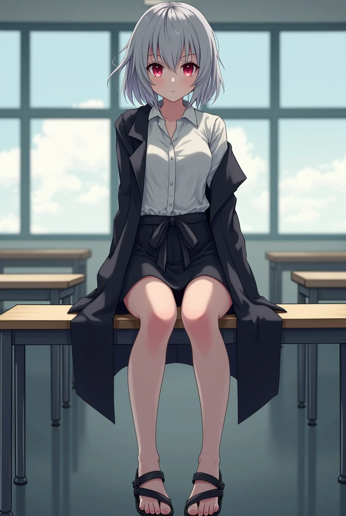 8K,,(( 1 girl in)), Character focus,skinny pants,Classroom,Farting while sitting in a chair,The stench pervasive
