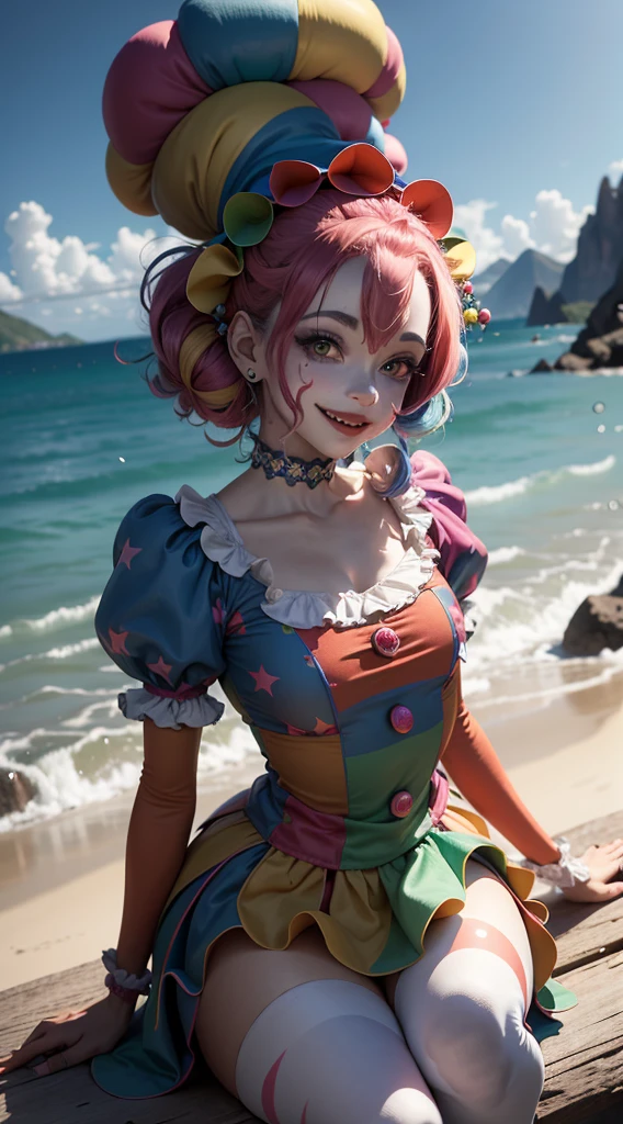 Cute girl, clown 🤡, sexy body, it