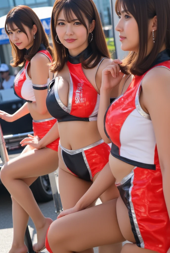 1:1.2),I'm looking at the camera with a smile on my face,(Shooting from a low angle:2.0)、(Panchira 2.0)、(榴shrapnel:1.8)、(((シースルーのOne-shoulder mesh girls outfit))),(((Dynamic pose))),(((Abdominal Peek))),(((Show lower chest ))),(((See-through yellow and white see-through metallic miniskirt lift:1.5))), Thigh-high lace queen long boots、( Costume Transparency:2.0)、(((Bare inner thighs))),(((Formula One racing car display))),Ulzzang-6500-v1.1, (Original photo:1.2), (Realistic:1.4), 美しく繊細なgirl,(Smile 1.8)、(Big Breasts:1.8)、(Pale pink nipples:1.0)、( Pale pink areola:1.0)(Erect nipples:1.8)、( topless:1.5)、Earrings))), ((highest quality)), ((Complex and detailed)), ((超Realistic)), irrational solution, Mature Woman,girl,(Car Truck), , perspective, very詳細, {1girl:2}, {Focus Only}, Japanese actress, 18-year-old, whole body, , (shrapnel, teeth, Lift your butt, , Hip Focus:1.0), , Beautiful details,, lipstick,(From behind:1.8), Looking over your shoulder,,(Molestation:1.8) Japanese women, very , Grab your chest, , Grab your ass, She has thousands of men around her....、I was clutching my chest, Grab your chest, Multiple hands, masterpiece, highest quality, very詳細な, Molestation, Crowdsurfing, veryリアルな顔, veryリアルな目, (There were a lot of men around her.....:1.3), Men grab her body, Compressing the breasts, Molestation, masterpiece, highest quality, very詳細な, Multiple hands, stage, ,, Crazy crowd grabs her ass, 彼女の周りの男たちがGrab your chest, , Many people are clutching their chests, Be beaten, Pulling on clothes, , Browsing Caution, Grab clothes, tearing clothes, Abused, , Drenched in sweat