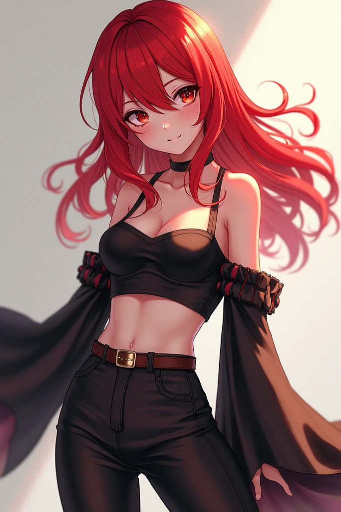 (best quality, masterpiece), 1girl, red hair, medium chest, pantyshot, gothic frill dress, pervert face, skirt lift, show panties,