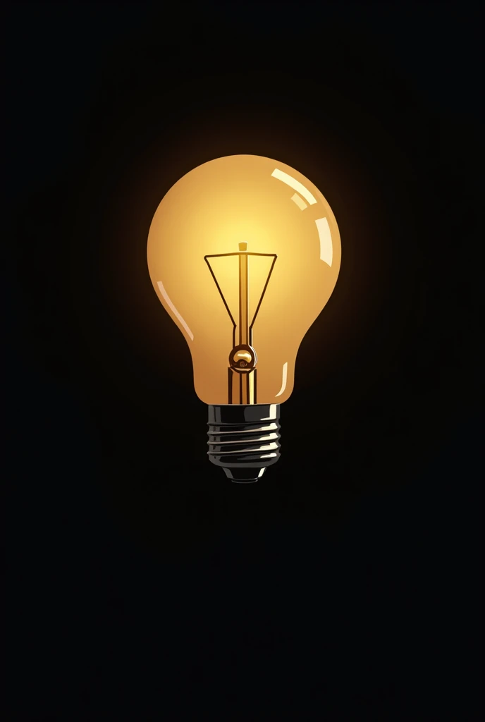 (neon sign), small yellow neon logo of the bulb hanging on the cable,, immersive background of big room with sofa and table,
