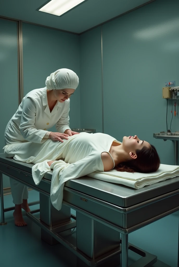 Sleepy, sleeping gas, anesthesia, fetish, trap, plant, restrained patient, villain nurse,
