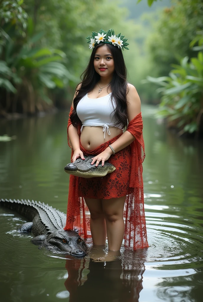  Pregnant Happy Horny, aroused 1girl), beautiful indian young teen girl  wearing red thong with  giant colossal  Kaa  monster squeezing her hard, wrapped in thick spiraling coils, constricted, struggle, gasping for air, snake attack, snake peril,