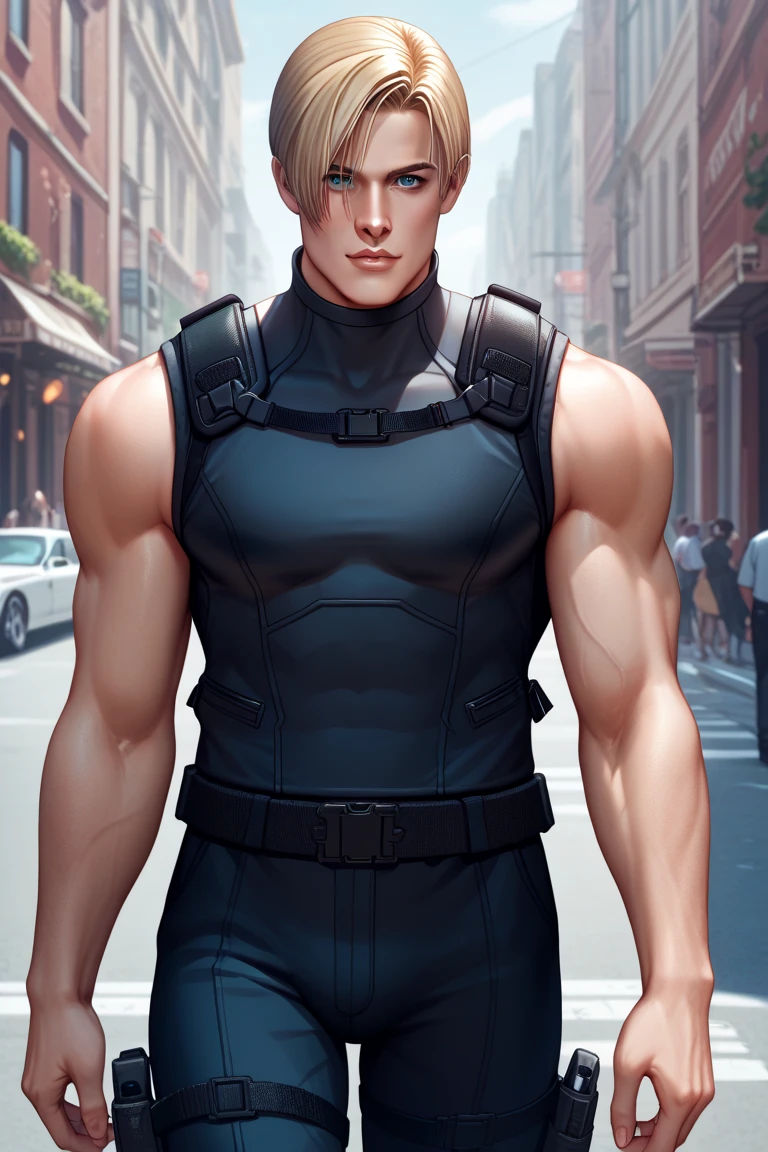 (High resolution CG), (  Top Quality ), (High resolution CG), (  Top Quality ), Backstreets,. Kennedy, SWAT Clothing,       beautiful and charming young man,    muscular and tight  ,