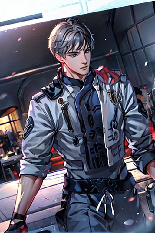 (High resolution CG), (  Top Quality ), (High resolution CG), (  Top Quality ), Backstreets,. Kennedy, SWAT Clothing,       beautiful and charming young man,    muscular and tight  ,