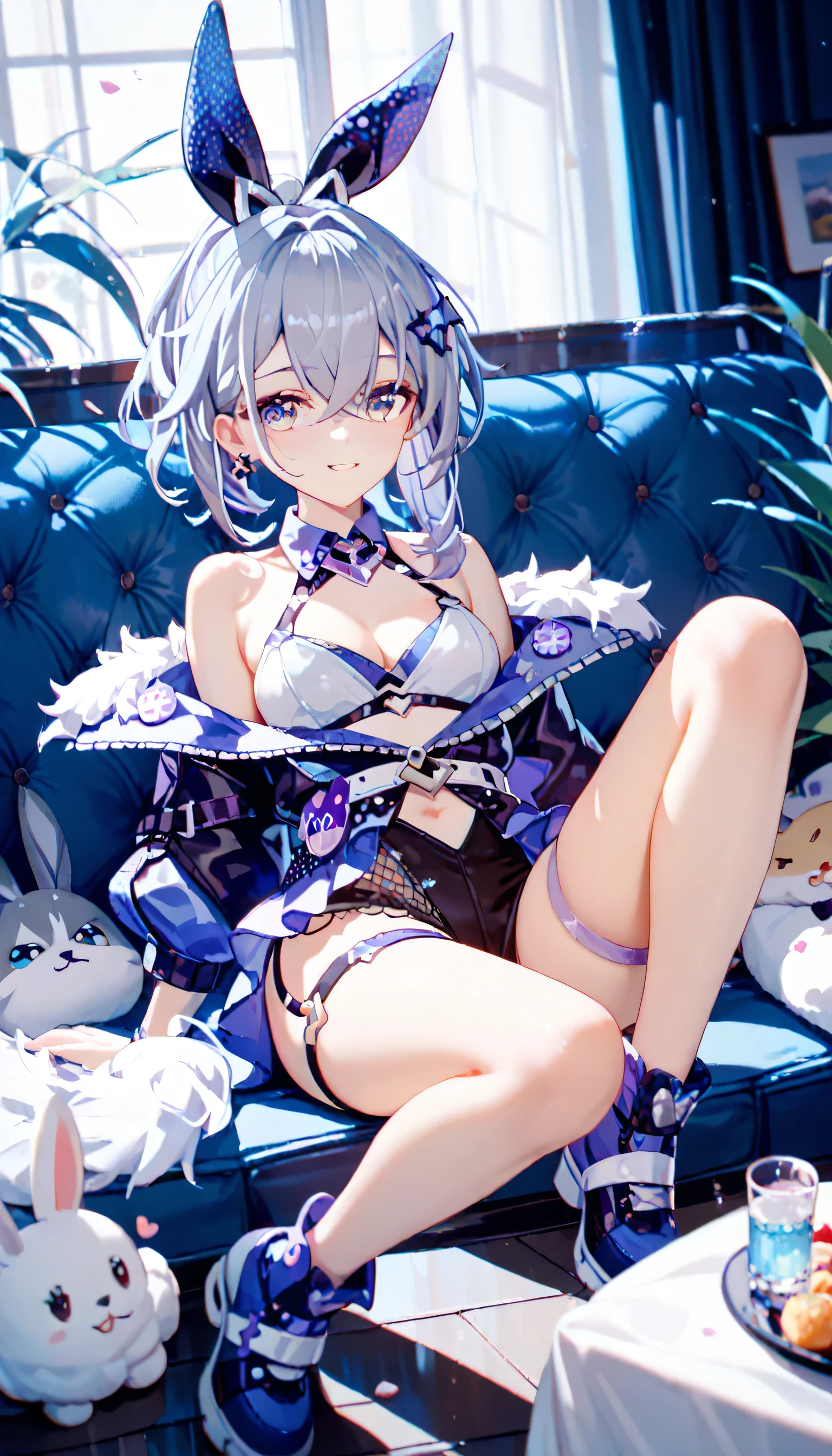 ((bunny girl:1.2)), Silver Wolf, honkai star rail 