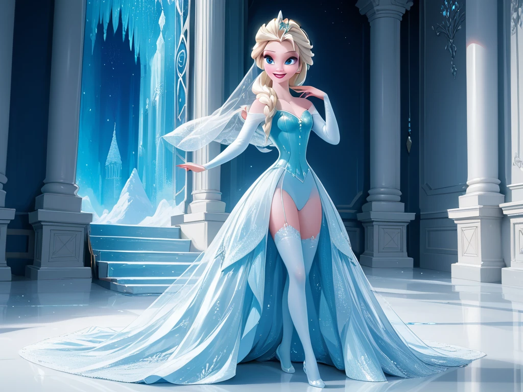 score_9, score_8_up, score_7_up, score_6_up, rating_safe, cinematic film still, realistic, Elsa,1girl, solo, white loose and straight hair, blue eyes, fair skin, no shoes, full nude, Disney 3D render,  ((Princess Elsa PonyXLV6_Scores ,source_anime, masterpiece, full body view, BREAK Disney princess Aurora ,1girl, solo, porcelain doll, blonde loose and long hair, thin face, nude, purple eyes, red lips, smiling, fair skin, no shoesDisney 3D render, (Queen Elsa standing completely nude as a sexy bride, just covering her whole nude body with a veil, wearing stockings), (Elsa's face exactly as original Disney character),