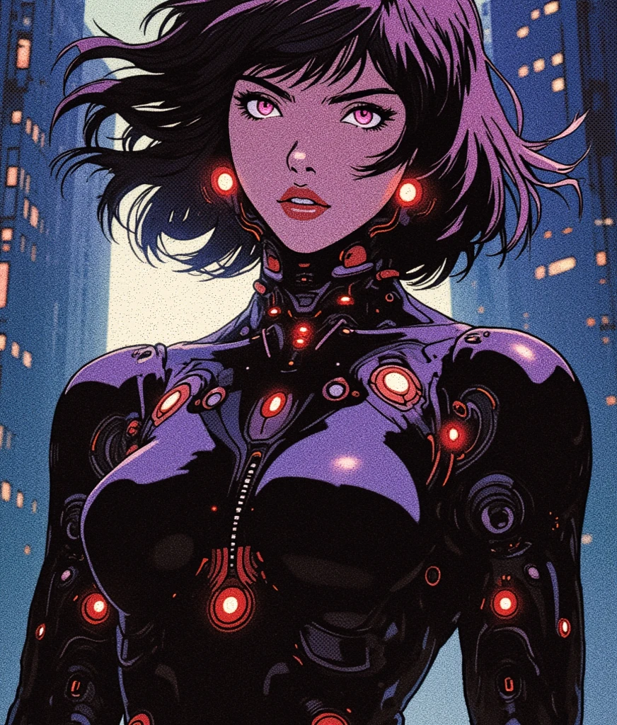 a close up of a woman in a black leather jacket and stockings, ilya kuvshinov. 4 k, ross tran style, artstyle : ilya kuvshinov, ilya kuvshinov style, digital art ilya kuvshinov, style artgerm, artgerm and ilya kuvshinov, artgerm style