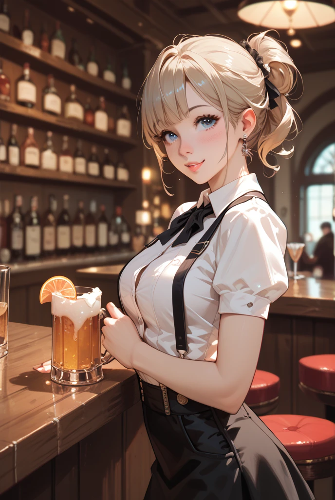 (YoRHa 2B, 2B, One sexy girl with healthy body, alone, Big swinging bust:1.3), complicated, elegant, Very detailed, Digital Painting, artステーション, コンセプトart, Smooth, Sharp focus, shape, artジャム、Greg Rutkowski、Alphonse Mucha、William Adolphe Bouguereau、art：Stephanie Law , nature, Full Shot, Symmetric, Greg Rutkowski, Charlie Bowwater, beep, Unreal 5, Surreal, Dynamic Lighting, ファンタジーart, (hooters, Oktoberfest, waitress:1.7), smiling to guests, cheers