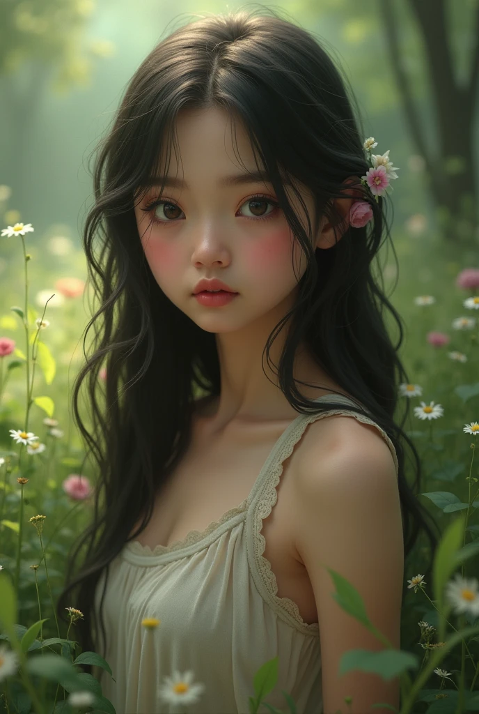 Photo of a rabbit girl、the woods、Haze、Halation、Bloom、Dramatic atmosphere、central、thirds rule、200mm 1.4F Macro Shot、(natural skin textures、Hyper-Realism、Soft light、sharp:1.2)、(intricate-detail:1.12)、HDR、(intricate-detail、ultra-detailliert:1.15)、Art by Greg Rutkowski and ArtGerm、Soft Cinematic Lights、adobe lightroom、photolab、HDR、Convoluted、ighly detailed、(depth of fields:1.4)
