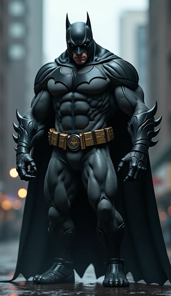 a muscular man wearing a batman mask, pink beige cape and suit, heavily armored, detailed portrait, photorealistic, cinematic lighting, 8k, best quality, masterpiece, hyper detailed