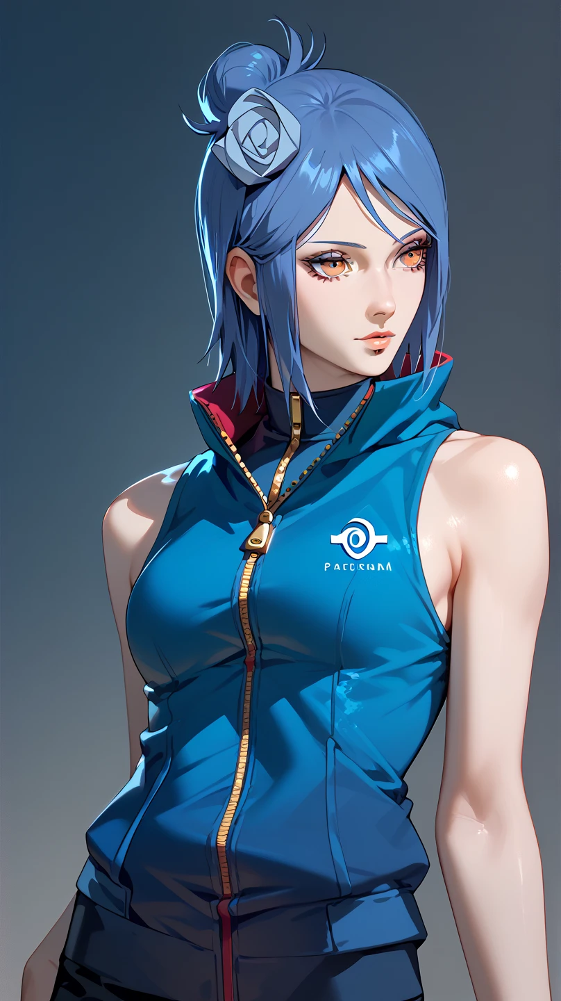 1 girl, Blue eyes, blue hair, Drill hair, gwen \(League of Legends\), in a white one-piece swimsuit, hair ornament, a high resolution, League of Legends, long hair, X, X hair ornament,