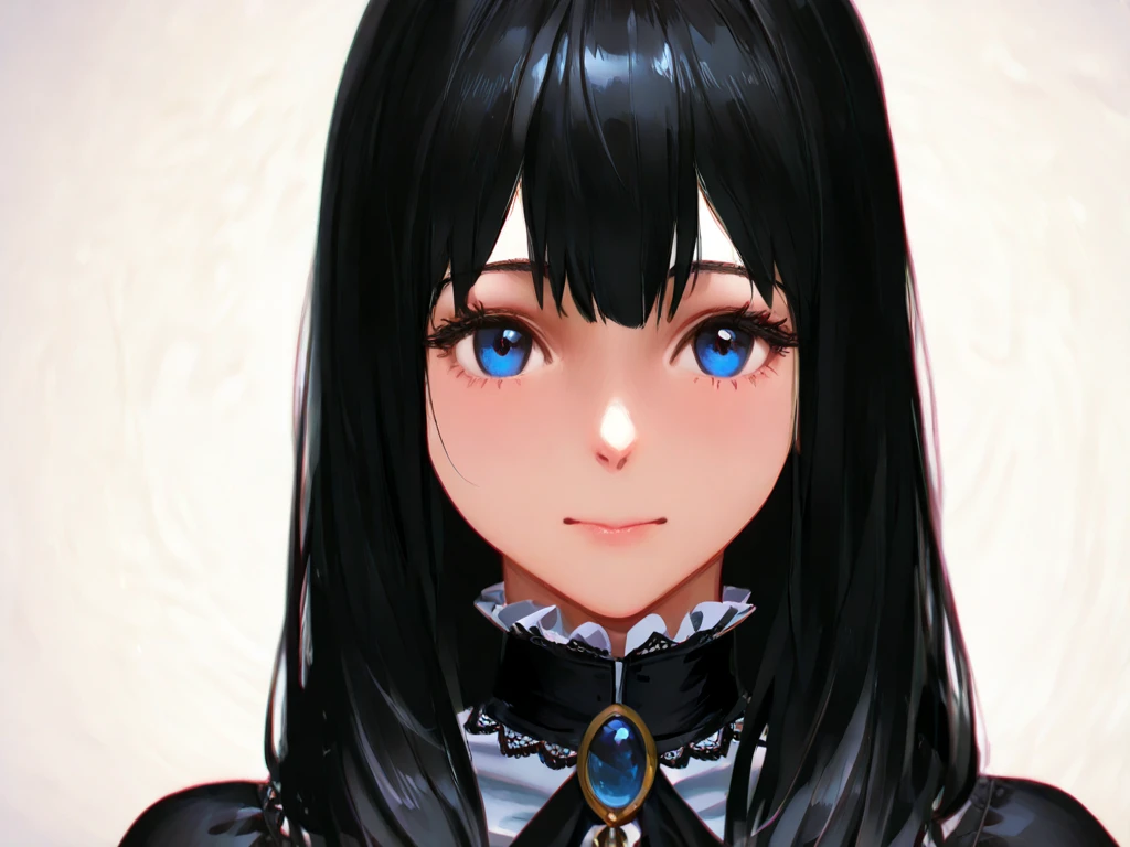 anime girl with black hair and blue eyes with two cats, 1 7 - year - old anime goth girl, beautiful anime portrait, detailed portrait of anime girl, stunning anime face portrait, artwork in the style of guweiz, beautiful anime style, guweiz, anime style 4 k, anime style portrait, anime visual of a cute girl, gothic maiden anime girl