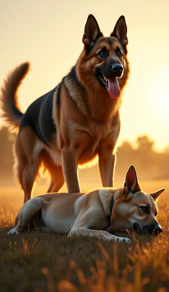 A dog