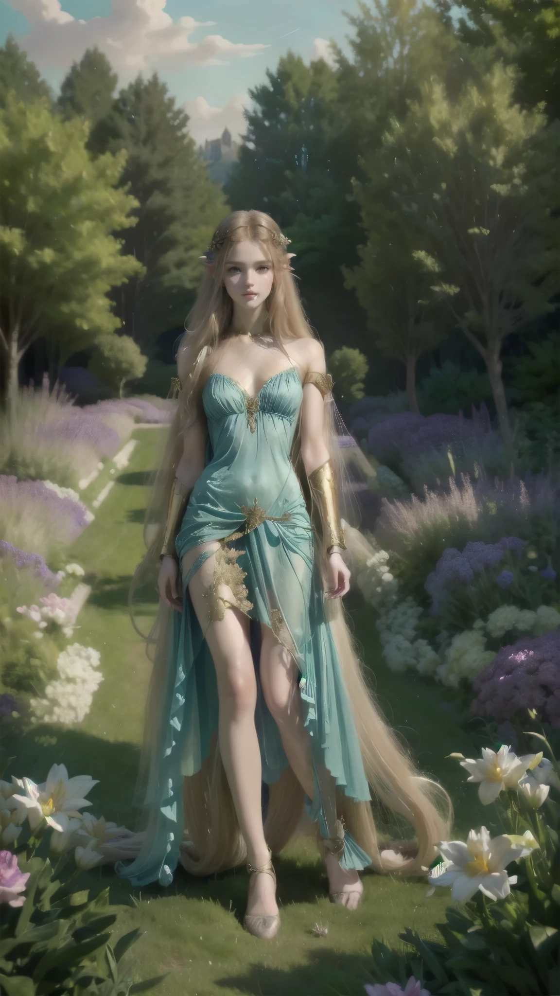 a painting of a woman in a blue dress standing in a garden,  beautiful character painting , portrait of a princess, blonde hair princess, beautiful maiden, portrait of the princess,  inspired by Edmund Leighton ,  oil painting of a Vulcan princess , beautiful maiden de fantasia,  inspired by Cynthia Sheppard , Adorable Languid Princess ,  Seductive Elf Princess Knight , portrait of a princess, ( full body :1.8), (Upper body:0.3), (hyper realistic:1.4), (realistic:1.3), (  best quality real textured skin  ),  detailed eyes ,  detailed face, Persephone, Templar, with golden armor , forest background, hermione_Granger_Emma_Watson-4400, emwat
([long hair hair]:1.8), (full body:1.8), (upper body up:0.3), (hyper realistic:1.4), (realistic:1.3), (best quality real texture skin), Detailed eyes, detailed face, PERSEPHONE, persephone, (SFW:1.5) Hyperrealistic, LESS saggy breasts, (SMALL BREASTS:1.5), (HUGE LEGS:1.5), (LESS THIGHS:1.5),  perfect legs ,  perfect legs , pernas added, pernas added e perfeitas,  shapely legs,  shapely thighs, pernas added, Smooth thighs. ( erotic pose :1.5), ( thick eyebrows :1.2), (big purple eyes:1.2), ( ultra-detailed eyes :1.4), ( High-resolution eyes :1.1), ( ultra detailed skin texture :1.4), (Beautiful toned body:1.1),  cameltoe