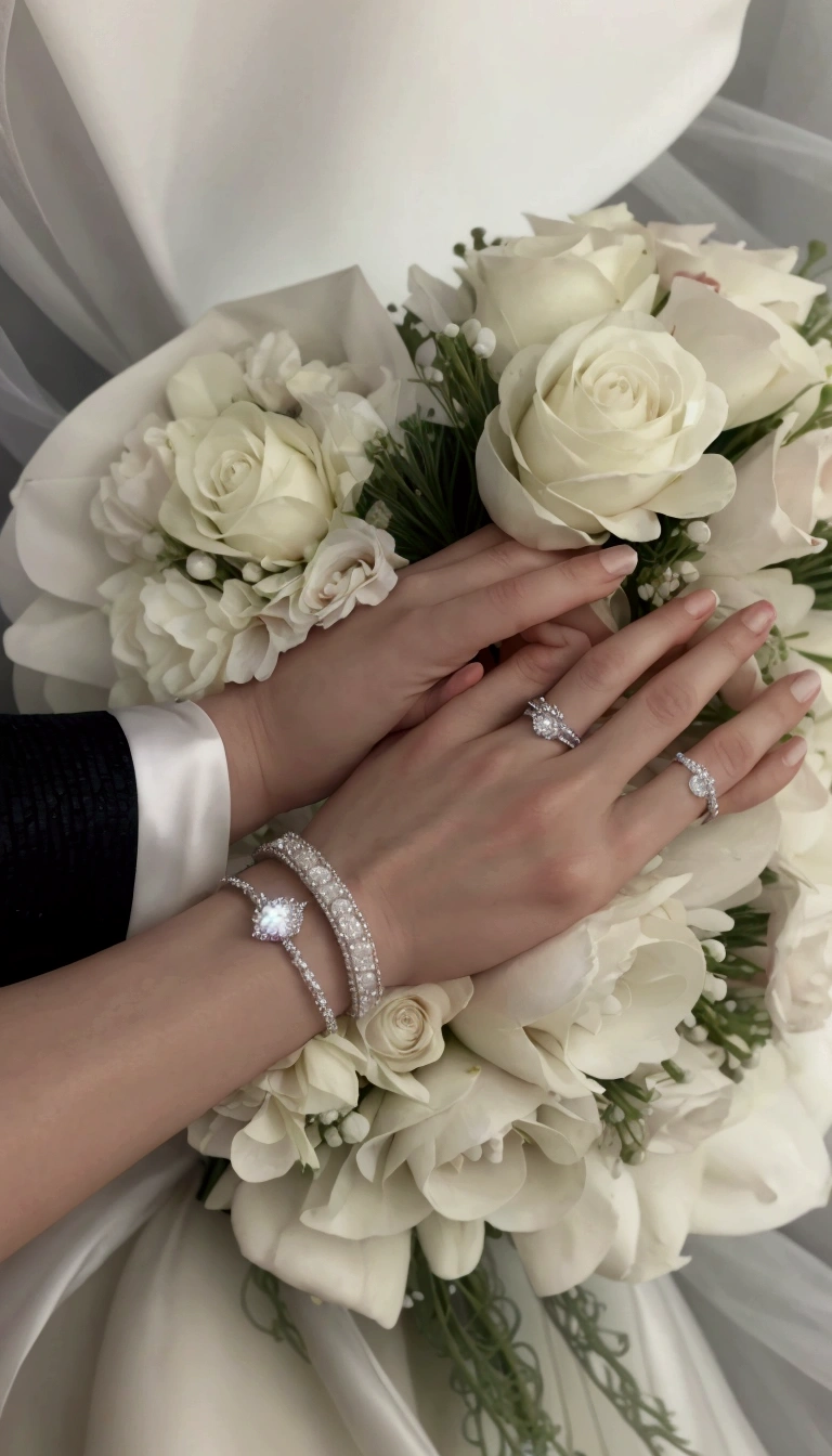 Silver Wedding Rings with Channel and 3mm Zirconia