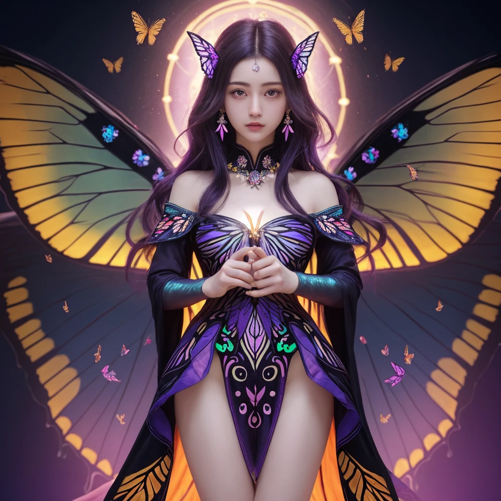 (best quality,4k,highres,masterpiece:1.2),ultra-detailed,realistic:1.37,portrait,butterflyoceries,transformations,colorful cosmic landscapes,mystical transitions,shimmering wings,ethereal beauty,glimmering eyes,supernatural metamorphosis,magical essence,celestial journey,endless skies,unique patterns,intricate details,stunning vibrancy,glistening sky,cosmic energy,fairy-like essence,brilliant hues,otherworldly atmosphere,transcendent butterflies,celestial glow,dimensions merging,mesmerizing colors,stellar brilliance,luminous auras,enchanting spectacle,evolving majesty,radiant elegance,captivating symbolism,transformational journey,intergalactic beauty,pulsing universe,cosmic magic