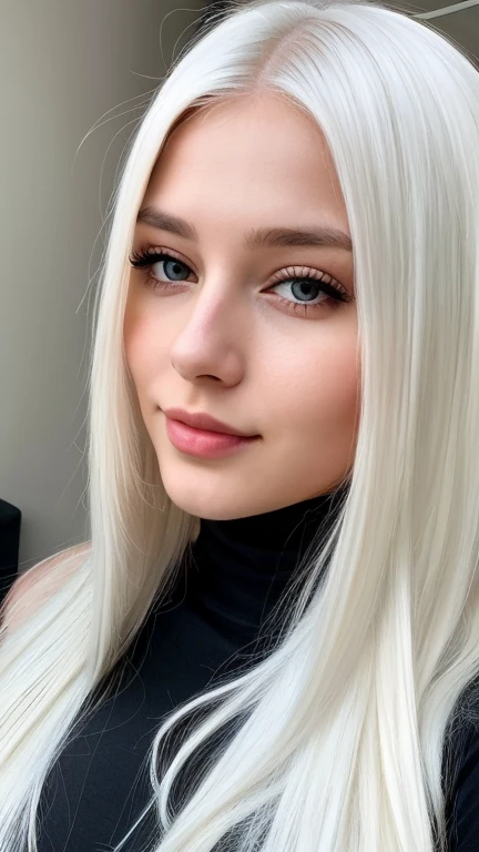 Blonde woman with long hair and a black top posing for a photo, Ava Max, Perfect white hair girl, very very pale blonde hair, Her hair is white, Anna Nikonova aka Newmilky, extremely pale blonde hair, very pale white skin, very very pale white skin, pale fur, with long white hair, angelablanca, long blonde hair and big eyes
