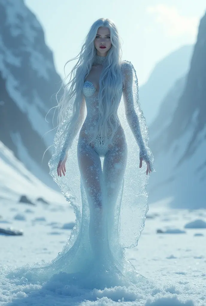 (Rear view, rear view),(Masterpiece artwork:1.3), ((best qualityer:1.3),Jennie Kim imagines a female crystal flower, Her exquisite figure is like a sculptural work of art., crying in the starry sky. The blue night enveloped her, Casting a melancholy light upon your ethereal figure. Her glass Glitter Farbeporals with bright blue hues, Every line and curve is engraved with intricate detail.. The glass of your eyes reflects the twinkling stars., Reflecting the infinite depth and emotion of the universe.. Your sadness is beyond words., But her beautiful figure was not affected., Proof of the extraordinary power of emotion. This 4K crystal woman is an exquisite image of light and shadow., Farbe, and feeling, reach,Glitter Farbeporal,bright line,fluorescence,Bright example,Trace example,flash,萤light particles,contra-luz,translucent,light particles,anatomia humana Farbereta,(showing panties :1.4),(convex fingers detailed),( background cave large stones frozen ice :1.4), 16K,( giant cave walls of quartz crystals :1.4)