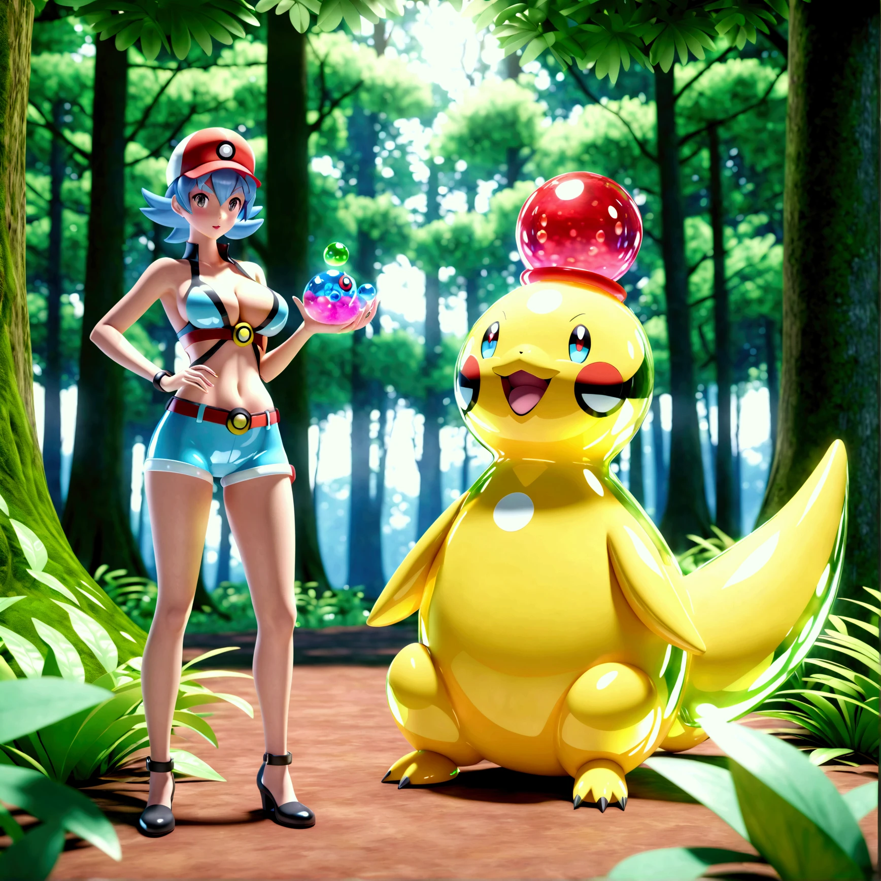 Un pokemon en la jungla,masterpiece, instagram profile