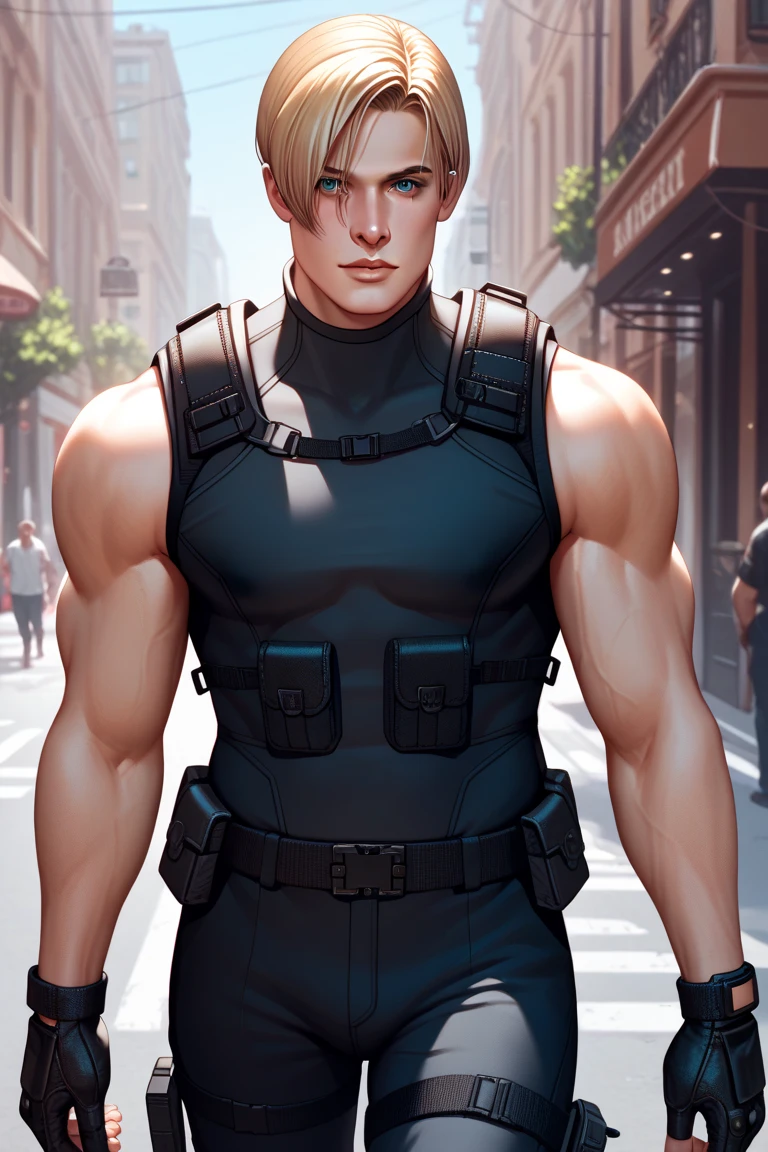 (High resolution CG), (  Top Quality ), (High resolution CG), (  Top Quality ), Backstreets,. Kennedy, SWAT Clothing,       beautiful and charming young man,    muscular and tight  ,