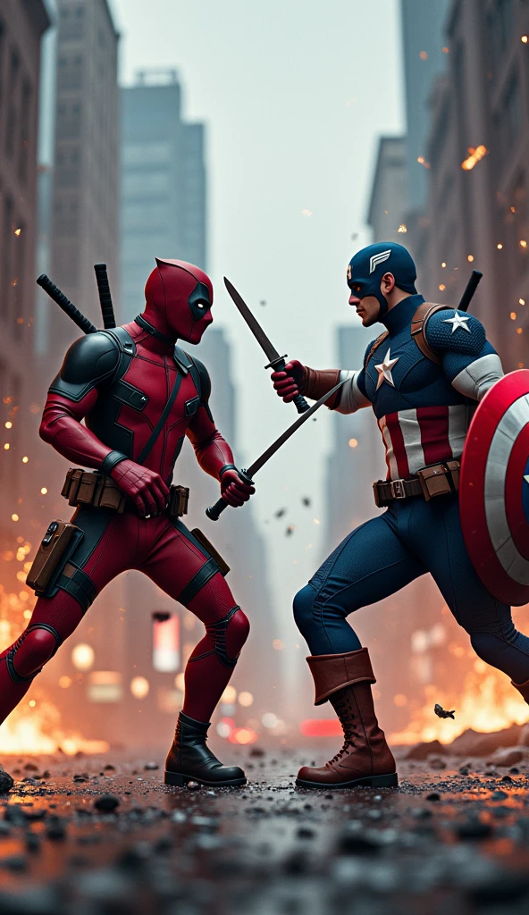Steve rogers captain america and deadpool together as avengers