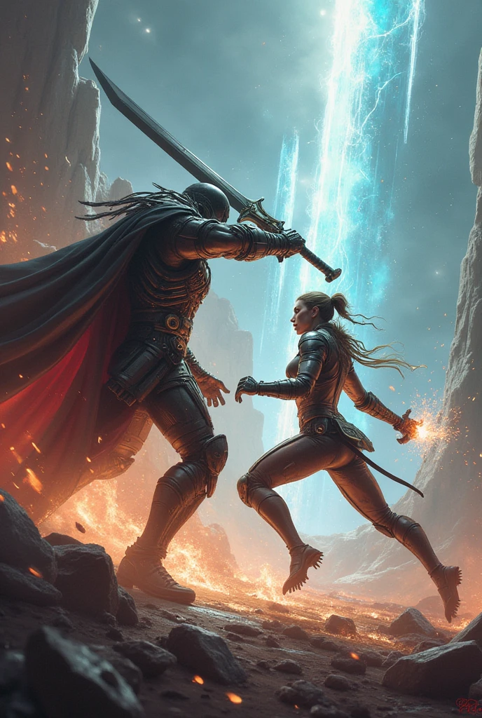 8K, Ultra HD, Highest quality, (Very detailed), Dynamic Angle, Mysterious expression, wind-effect, fantasy background, Edge lighting, Movie Lighting, Ultra-high resolution, 8K UHD, Film Grain, Better shadows, Moderate, Raw, Light Particles, Delicate skin texture, Detailed armor textures, Delicate face, Intricate details, Very detailed, bright, Strong, Gold Armor, (Glowing longsword), reduce, Crushing, Scapula, Long cape, fantasy, (Practical), Scapula, complex, With complex, Perfect lighting, Viewers, Movie Lighting, flight Keywords: flight, Holy Light, Energetic, Bangs, wind, Female Knight,volcano,night,magma,castle,Large Breasts