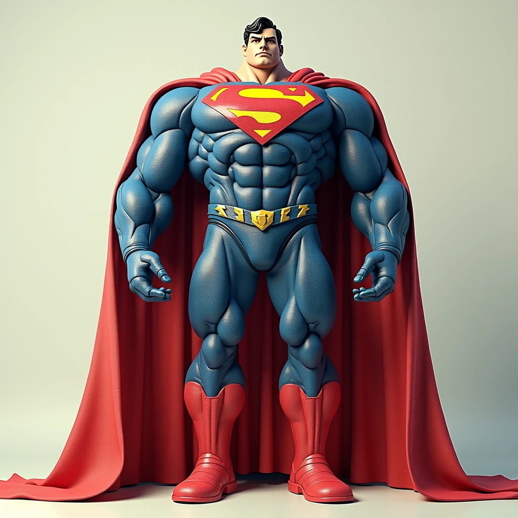 A closeup of a Superman model with a lot of muscles, pose do super-homem, arte conceitual da estrutura humana, Arte conceitual HD, Arte conceitual h 8 0 0, superhero body, arte conceitual especializada de alto detalhe, arte conceitual de alta qualidade, artes conceituais, Estilo de Arte DC Comics, Super-homem, Arte conceitual da Marvel, arte conceitual obra-prima de arte, arte conceitual da obra-prima, Directed by: Alexandre Sharpe Ross