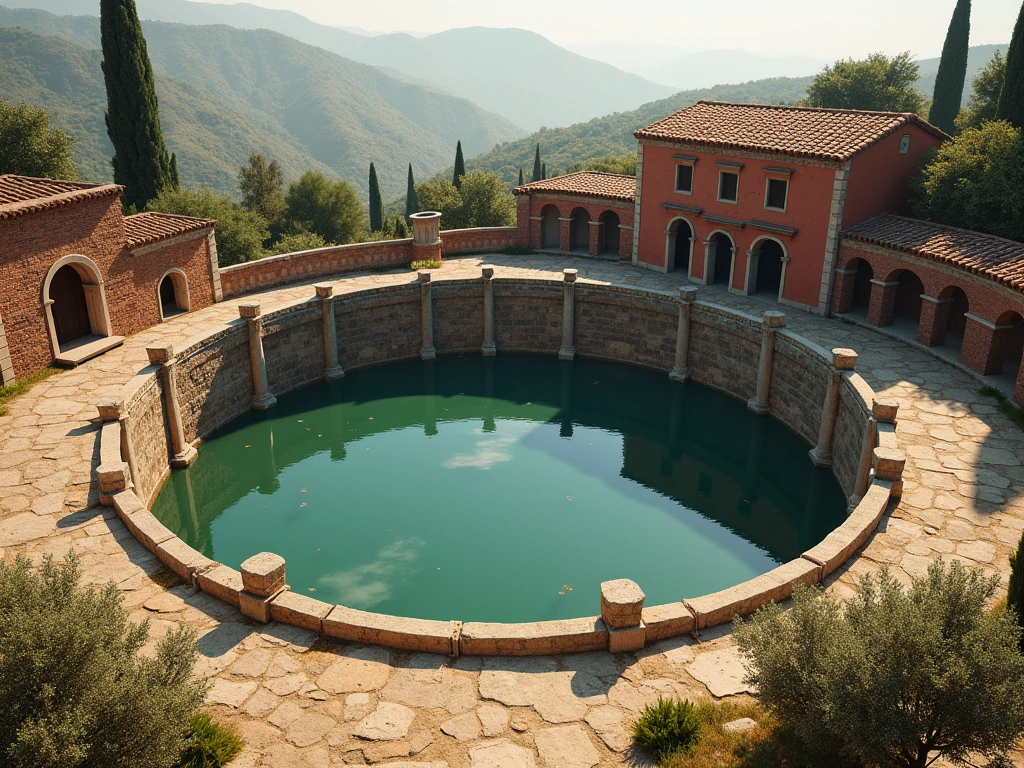 Ruins of an ancient Roman public bath　sexy