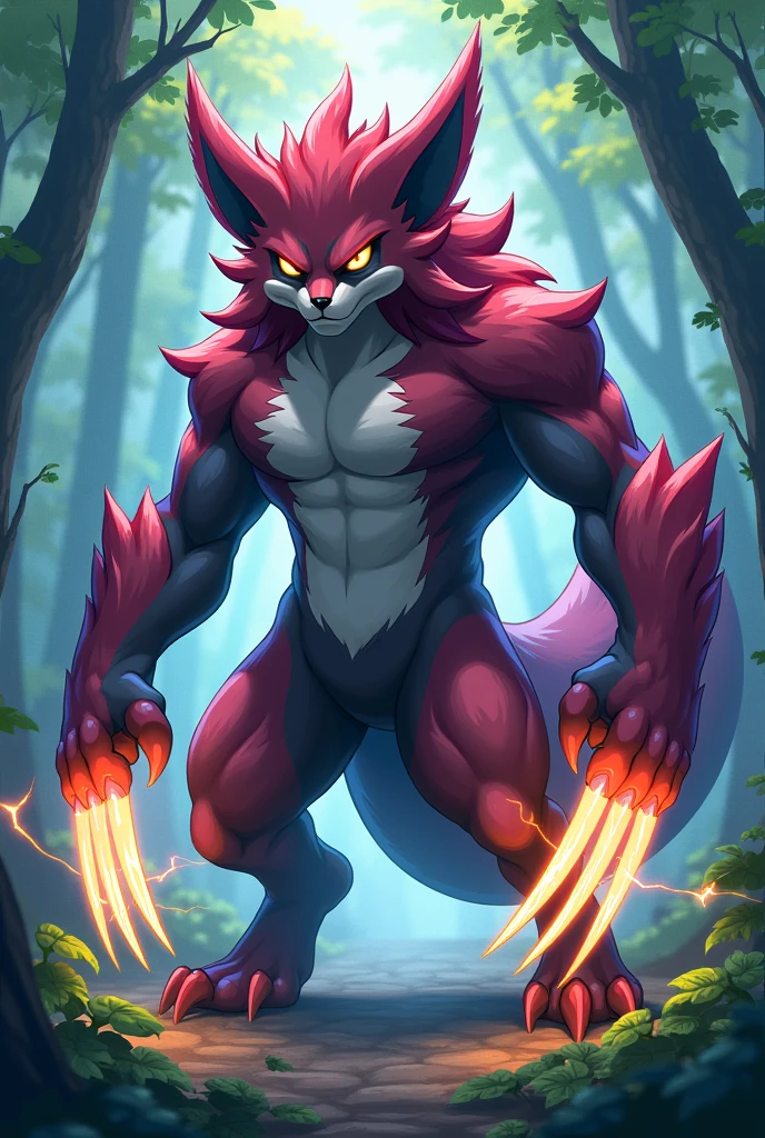 Fox, more cum, big penis, male, solo, stay, staring from up to down, muscle, by virtyalfobo, high res, 4k, dark, moon, mystery forest, cumshot, angry, pleasure, licks his lips