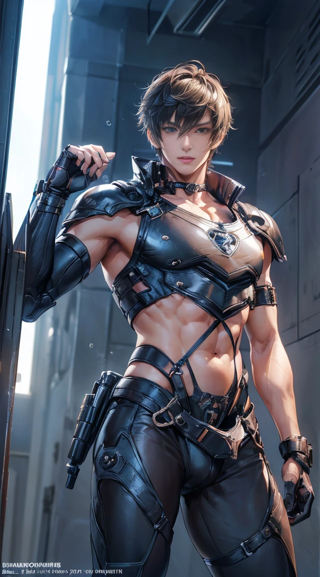 {{master piece}}, best quality, photograph of sexy twink, ((wearing no armor)), ((small flat soft human chest, armor does not cover his soft bare skin on his chest and bare torso, ((exposed flat pectoralis muscles)), handsome detailed eyes, handsome boyish face, detailed cyberpunk city, flat chest, handsome detailed hair, wavy hair, handsome detailed street, mecha clothes, robot boy, cool movement , skinny twink body, {filigree}, dragon wings, colorful background, rainy days, {lightning effect}, beautiful, detailed sliver dragon armor,