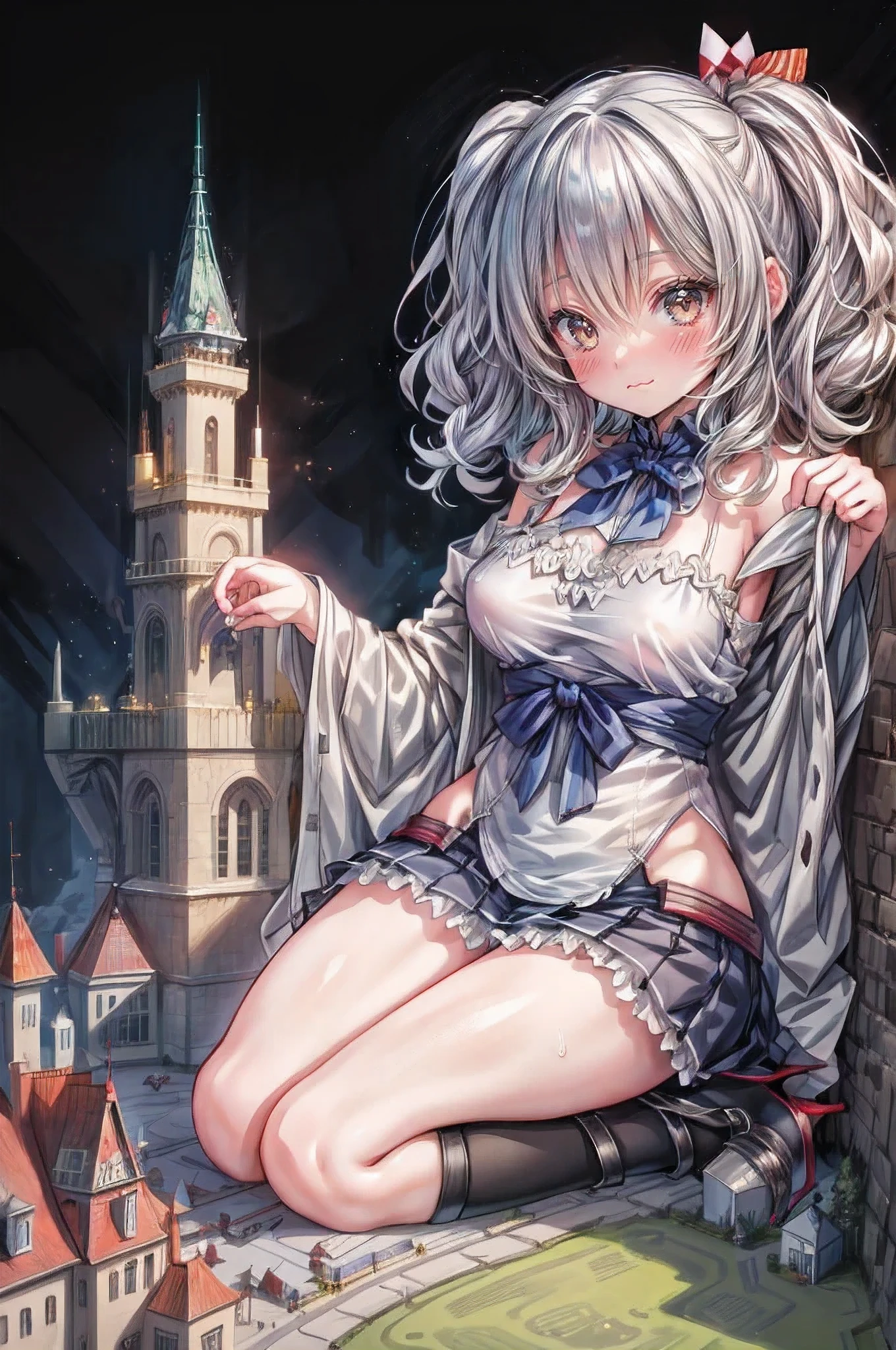 PC monitor、Big rich、Rich、Achievers、A relaxed expression、joy、trader、Stock、investor、money、A stack of bills、gold、Girl、Girl、Short、Younger、Baby Face、flat chest、、Dynamic Angle、masterpiece、best quality、ultra-detail、Both eyes open、LOL、Luxury House、Night view、Nipples、Aggressive Pose
